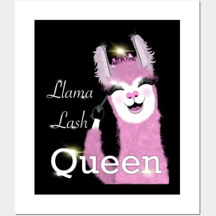 Llama queen, llama lash queen Posters and Art